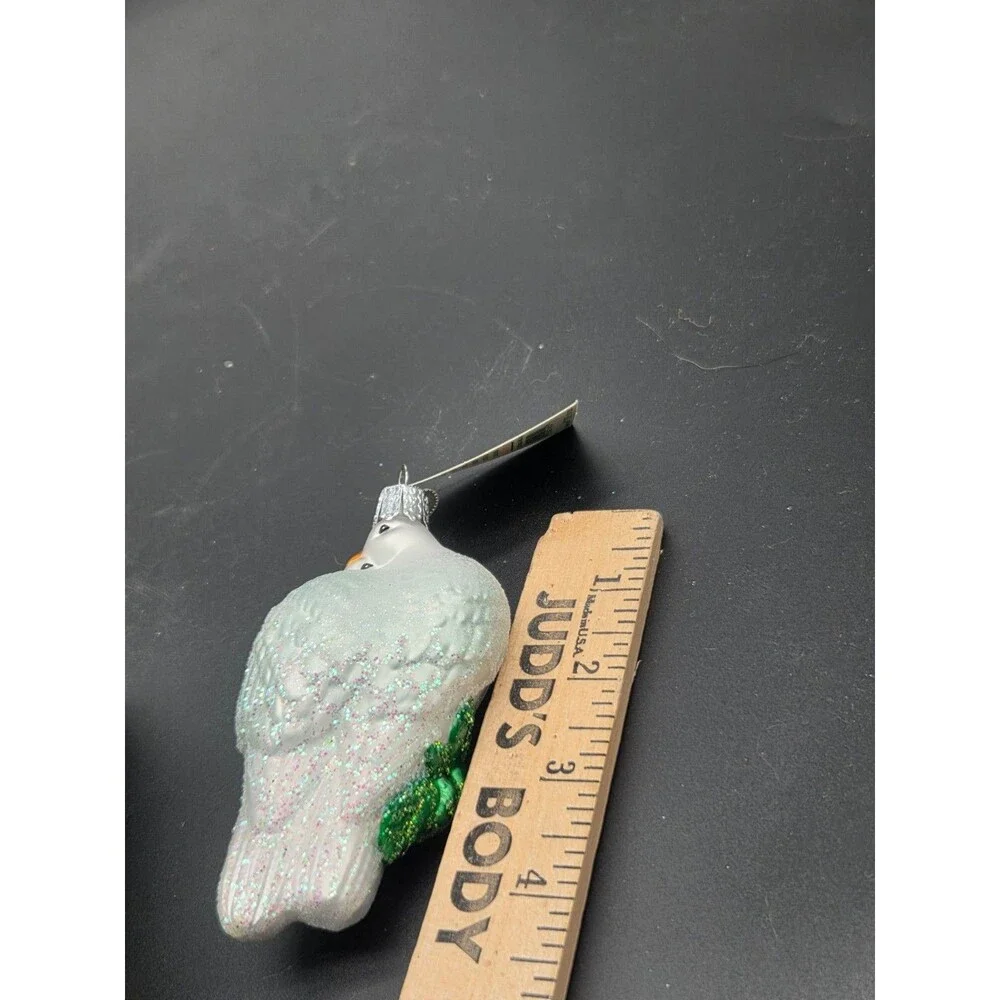 Old World Christmas Ornament Blown Glass Lovebirds Birds